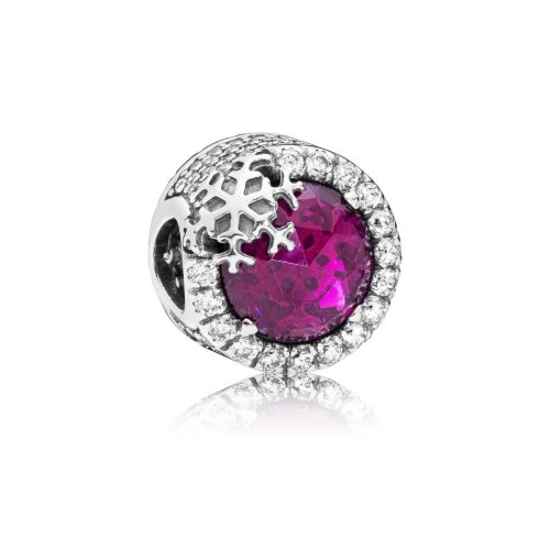 Charm PANDORA en plata de ley Copo de Nieve Deslumbrante - 797555NCC