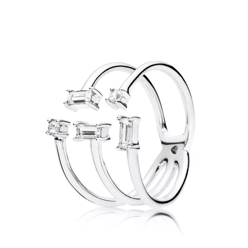 (imagen para) Anillo PANDORA en plata de ley Fragmentos de Brillo - 197527CZ