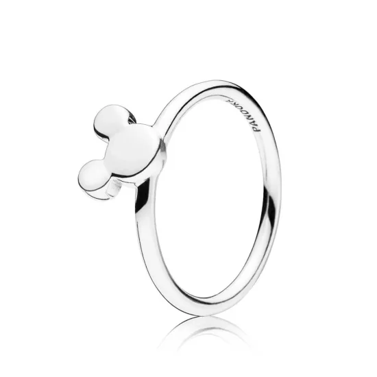 (imagen para) Anillo PANDORA en plata de ley Silueta Mickey - 197508