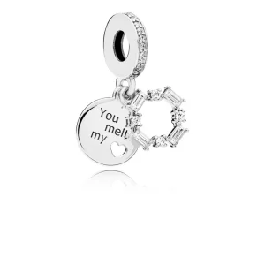 (imagen para) Charm Colgante PANDORA en plata de ley Hielo Tallado - 797553CZ