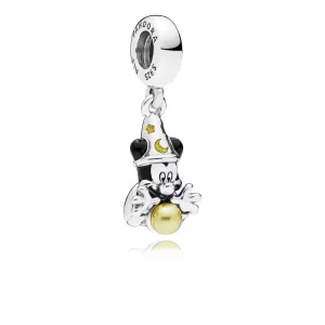 (imagen para) Charm Colgante PANDORA en plata de ley Mickey Brujo - 797493ENMX