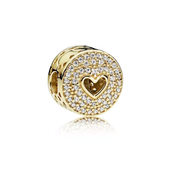 (imagen para) Charm PANDORA Corazón de lujo 757557CZ