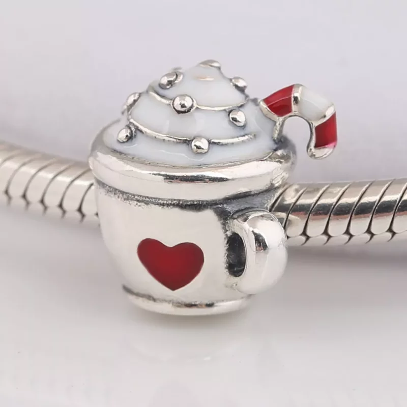 (imagen para) Charm PANDORA en plata de ley Chocolate Caliente - 797523ENMX - Ver 2