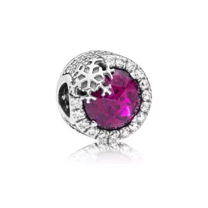 Charm PANDORA en plata de ley Copo de Nieve Deslumbrante - 797555NCC (imagen para) Charm PANDORA en plata de ley Copo de Nieve Deslumbrante - 797555NCC