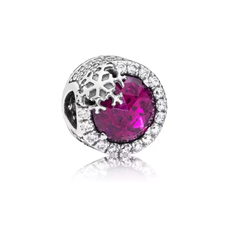 (imagen para) Charm PANDORA en plata de ley Copo de Nieve Deslumbrante - 797555NCC