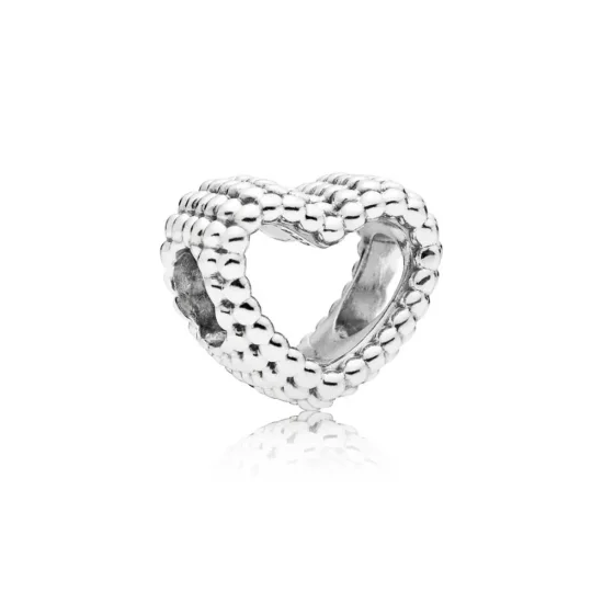 (imagen para) Charm PANDORA en plata de ley Corazón Moldeado - 797516