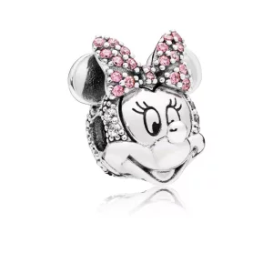 (imagen para) Clip PANDORA en plata de ley Retrato Brillante de Minnie - 797496CZS