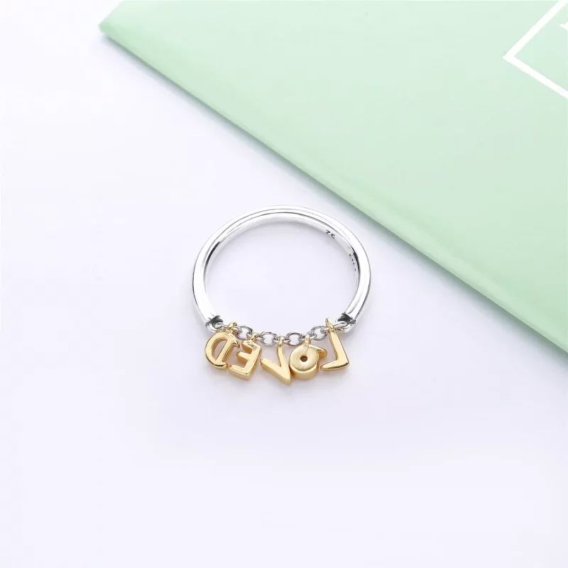 (imagen para) Anillo en plata de primera ley y PANDORA Shine Amor en Letras - 167799CZ - Ver 2