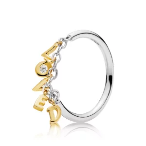 (imagen para) Anillo en plata de primera ley y PANDORA Shine Amor en Letras - 167799CZ