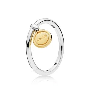 (imagen para) Anillo en plata de primera ley y PANDORA Shine Medalla de Amor - 167823