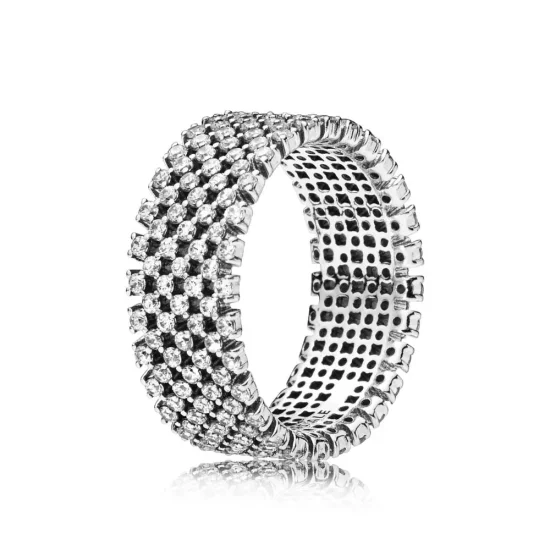 (imagen para) Anillo PANDORA Cheque heráldico 197695CZ