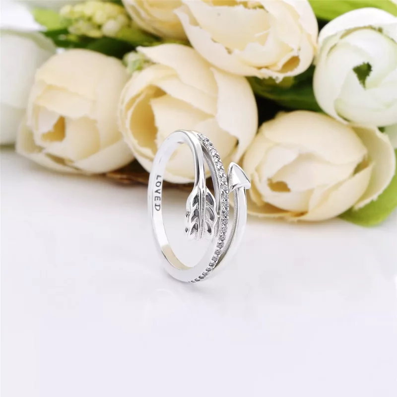 (imagen para) Anillo PANDORA en plata de primera ley Flecha Brillante - 197830CZ - Ver 2