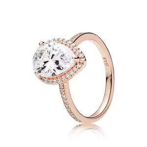 (imagen para) Anillo PANDORA Lágrima radiante 186251CZ
