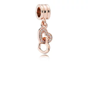 (imagen para) Charm colgante Corazones Entrelazados PANDORA Rose - 781242CZ