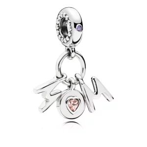 (imagen para) Charm Colgante PANDORA en plata de ley Mamá Perfecta - 797059NSP