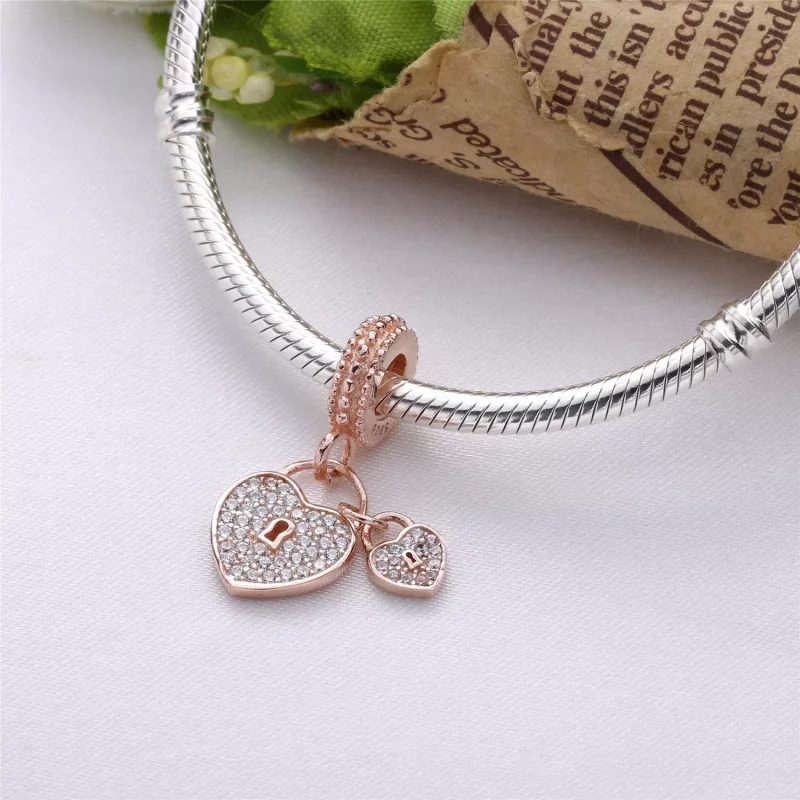 (imagen para) Charm colgante PANDORA Rose Candados de Amor - 781807CZ - Ver 2