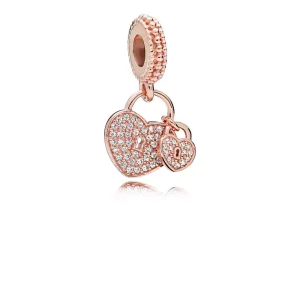 (imagen para) Charm colgante PANDORA Rose Candados de Amor - 781807CZ