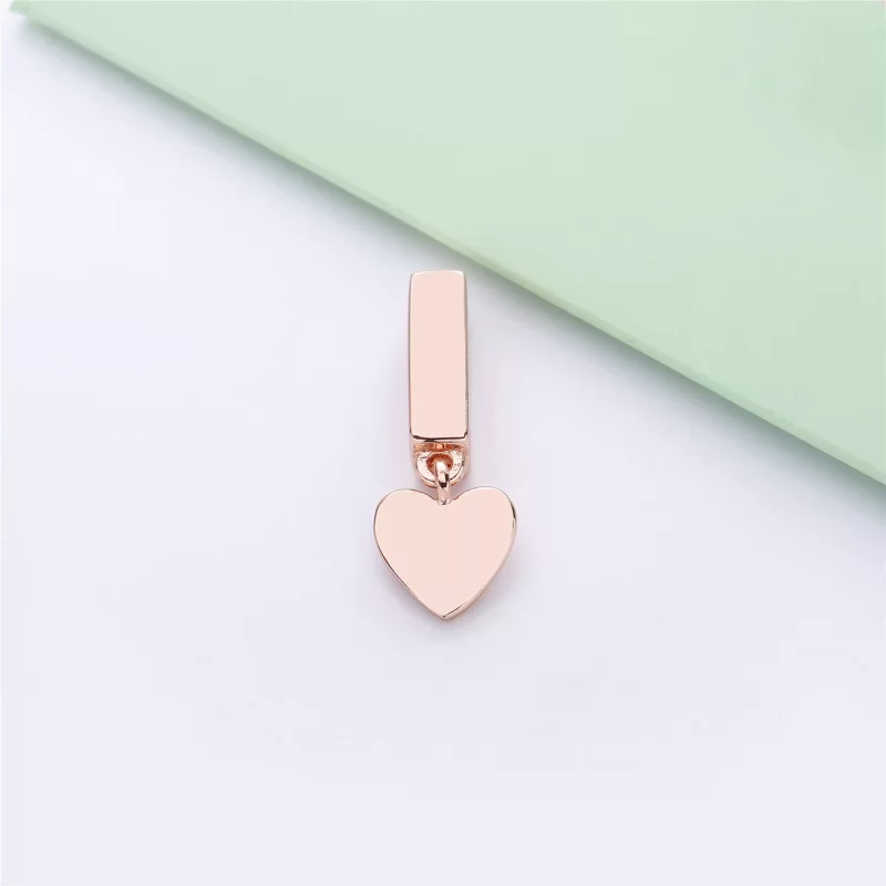 (imagen para) Charm colgante Reflexions en PANDORA Rose Corazón - 787643 - Ver 2