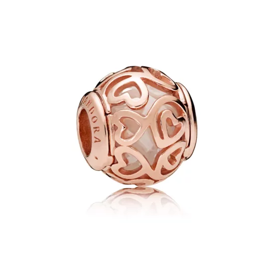 (imagen para) Charm en PANDORA Rose Corazones en Filigrana - 787348CZ