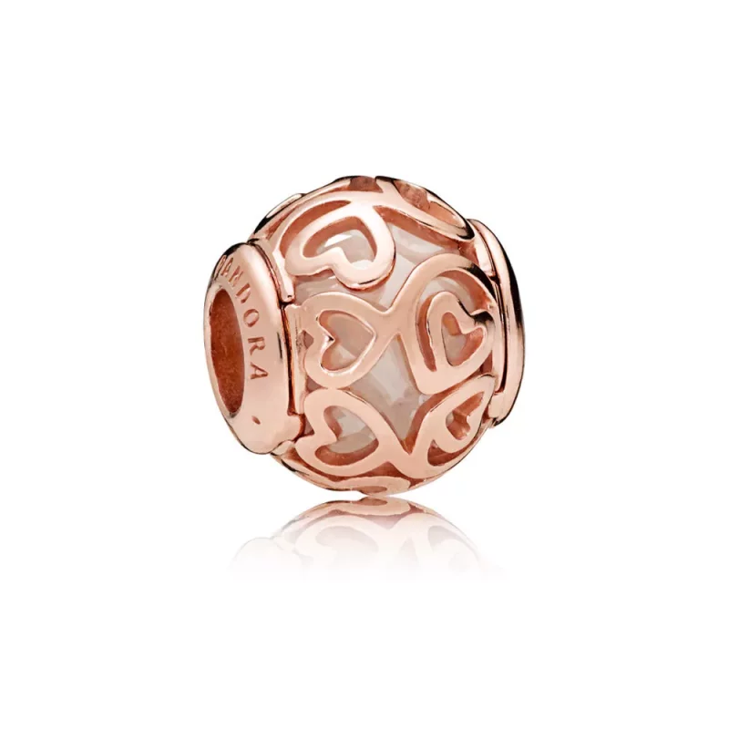 (imagen para) Charm en PANDORA Rose Corazones en Filigrana - 787348CZ