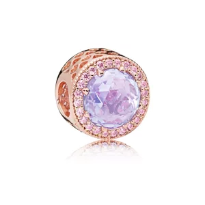 (imagen para) Charm en PANDORA Rose Corazones Radiantes Lavanda - 781725LCZ