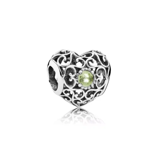 (imagen para) Charm PANDORA calado Corazón de Agosto - 791784PE