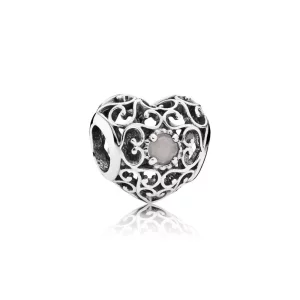 (imagen para) Charm PANDORA calado Corazón de Junio - 791784MSG