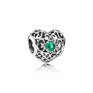 Charm PANDORA calado Corazón de Mayo - 791784NRG (imagen para) Charm PANDORA calado Corazón de Mayo - 791784NRG