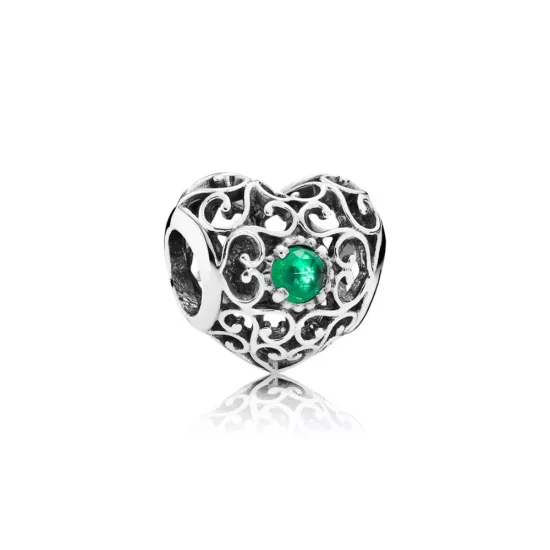 (imagen para) Charm PANDORA calado Corazón de Mayo - 791784NRG