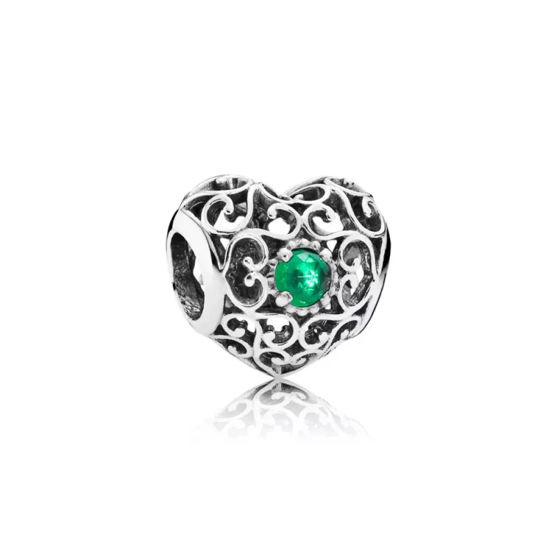 (imagen para) Charm PANDORA calado Corazón de Mayo - 791784NRG