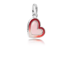 Charm PANDORA colgante en plata de ley Corazón de Amor Asimétrico - 797820ENMX (imagen para) Charm PANDORA colgante en plata de ley Corazón de Amor Asimétrico - 797820ENMX