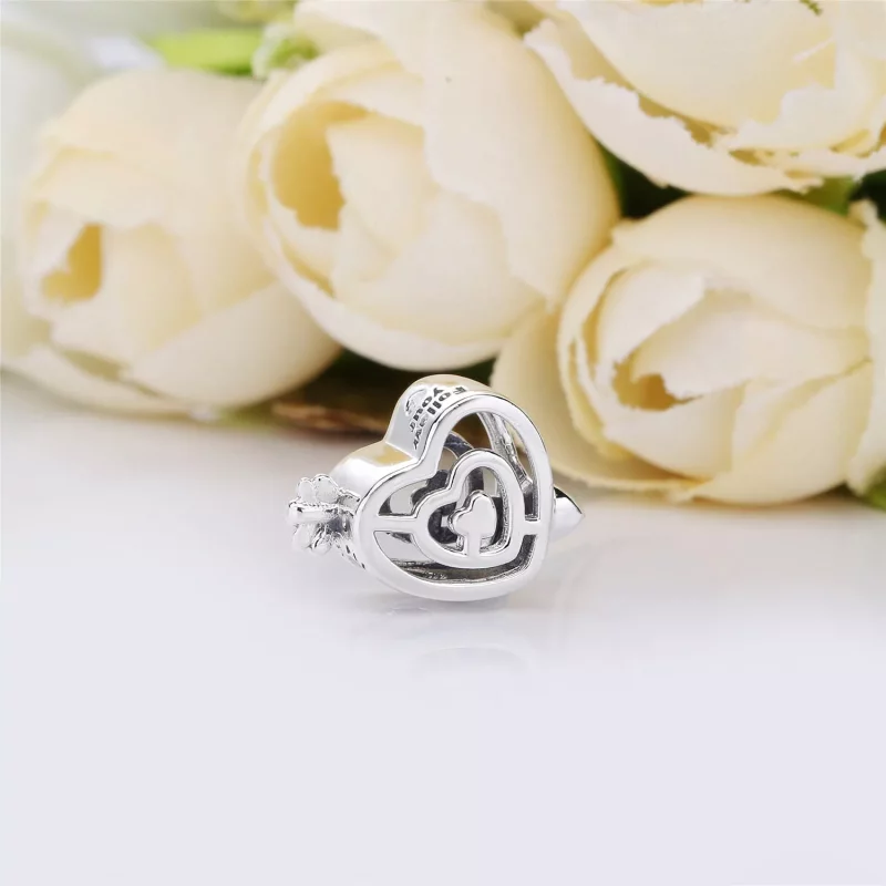 (imagen para) Charm PANDORA en plata de ley Camino de Amor - 797814 - Ver 4