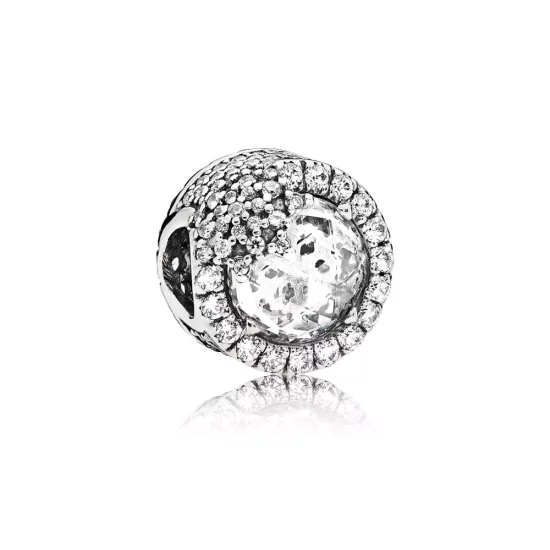 (imagen para) Charm PANDORA en plata de ley Copo de Nieve Deslumbrante - 796358CZ
