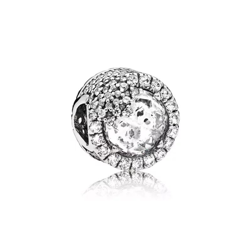 (imagen para) Charm PANDORA en plata de ley Copo de Nieve Deslumbrante - 796358CZ