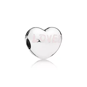 (imagen para) Charm PANDORA en plata de ley Corazón Amado - 797807EN124