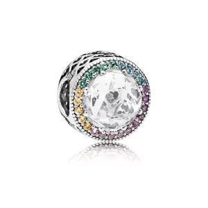 Charm PANDORA en plata de ley Corazones Radiantes Multicolor - 791725CZMX (imagen para) Charm PANDORA en plata de ley Corazones Radiantes Multicolor - 791725CZMX