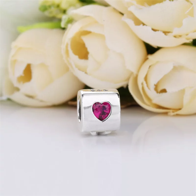 (imagen para) Charm PANDORA en plata de ley Dado de Amor - 797811CZR - Ver 2