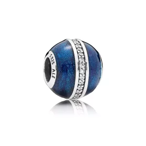 Charm PANDORA en plata de ley Esfera Azul Medianoche - 796377EN63 (imagen para) Charm PANDORA en plata de ley Esfera Azul Medianoche - 796377EN63