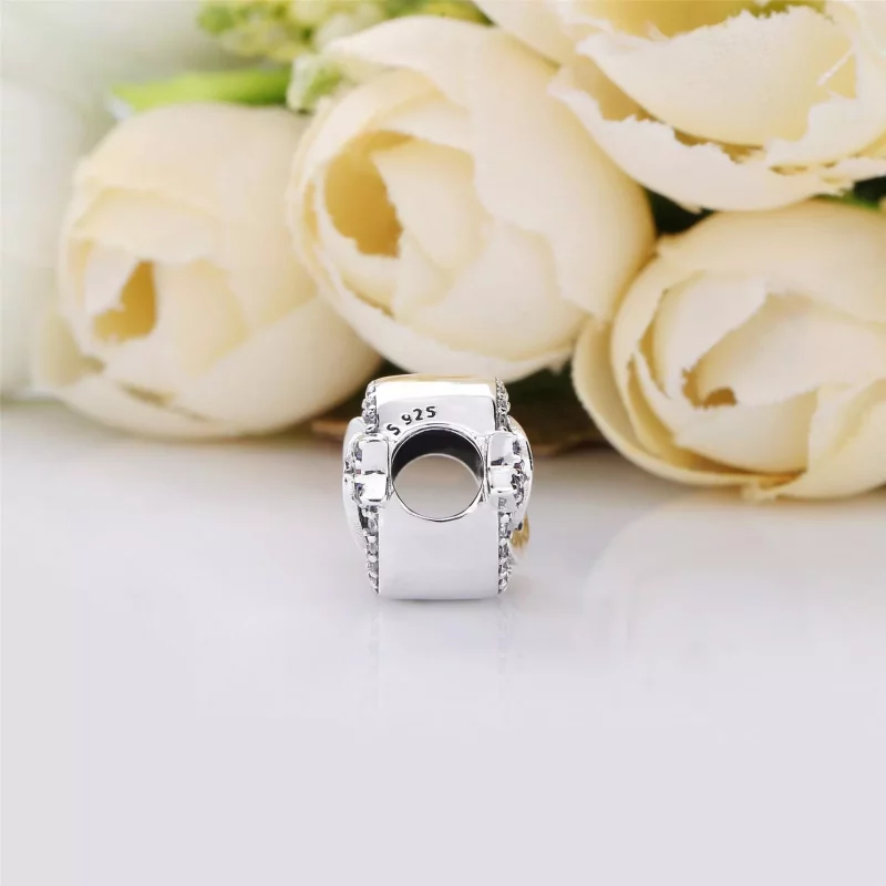 (imagen para) Charm PANDORA en plata de ley Flecha&Corazón Brillantes - 797827CZMX - Ver 4