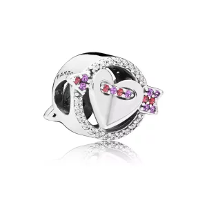 Charm PANDORA en plata de ley Flecha&Corazón Brillantes - 797827CZMX (imagen para) Charm PANDORA en plata de ley Flecha&Corazón Brillantes - 797827CZMX