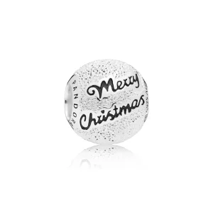 (imagen para) Charm PANDORA en plata de ley Merry Christmas - 797524EN16