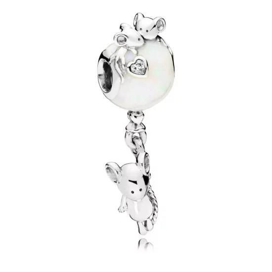 (imagen para) Charm PANDORA en plata de ley Ratón y Globo - 797240EN23