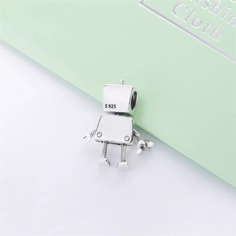 (imagen para) Charm PANDORA en plata de ley Rob Bot - 797819 - Ver 4