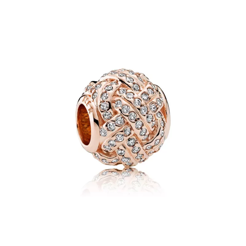 (imagen para) Charm PANDORA Rose Nudo de Amor Brillante - 781537CZ