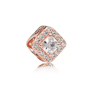 (imagen para) Charm PANDORA Rose Resplandor Geométrico - 786206CZ