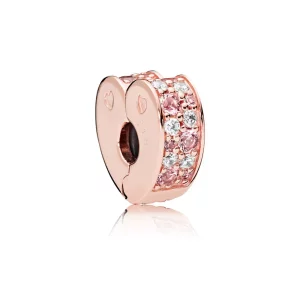 (imagen para) Clip en PANDORA Rose Arco de Amor Mix Rosa - 787020NPM