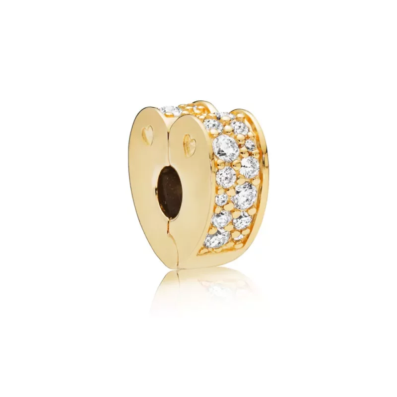 (imagen para) Clip en PANDORA Shine Arco de Amor Brillante - 767020CZ