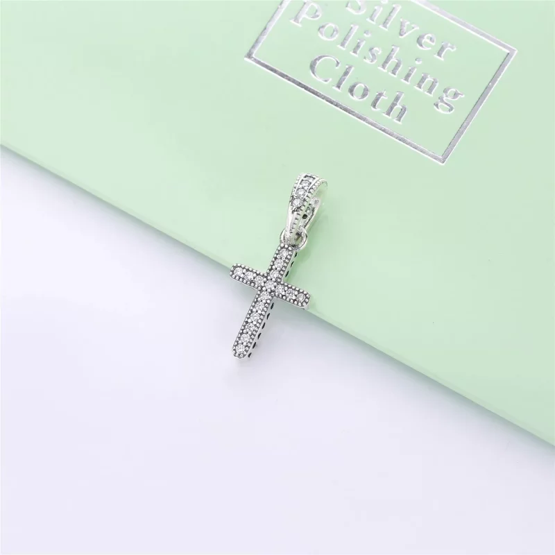 (imagen para) Colgante PANDORA en plata de ley Cruz - 397571CZ - Ver 2