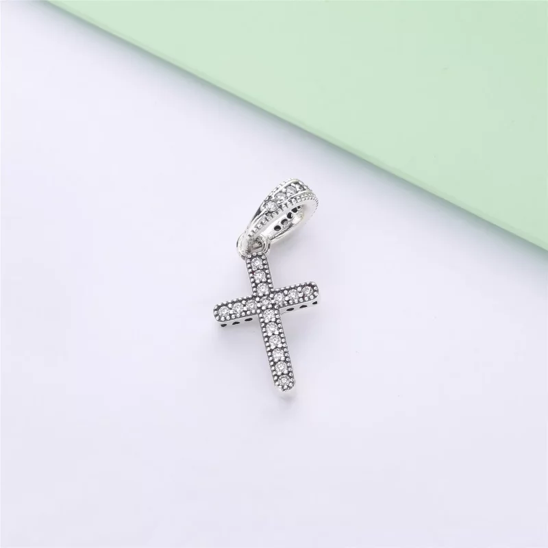 (imagen para) Colgante PANDORA en plata de ley Cruz - 397571CZ - Ver 3