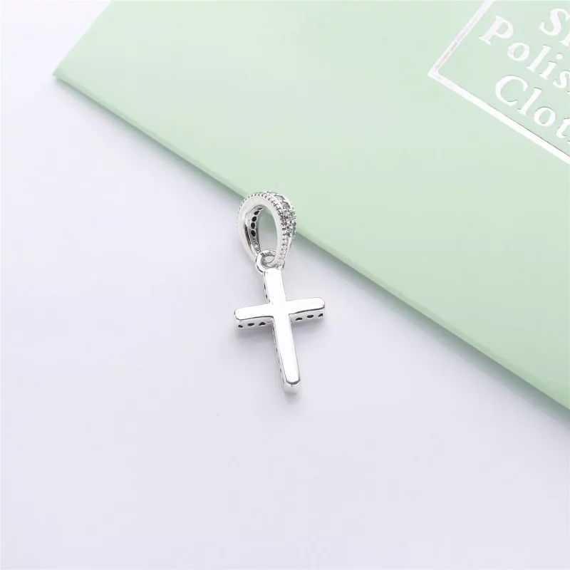 (imagen para) Colgante PANDORA en plata de ley Cruz - 397571CZ - Ver 4
